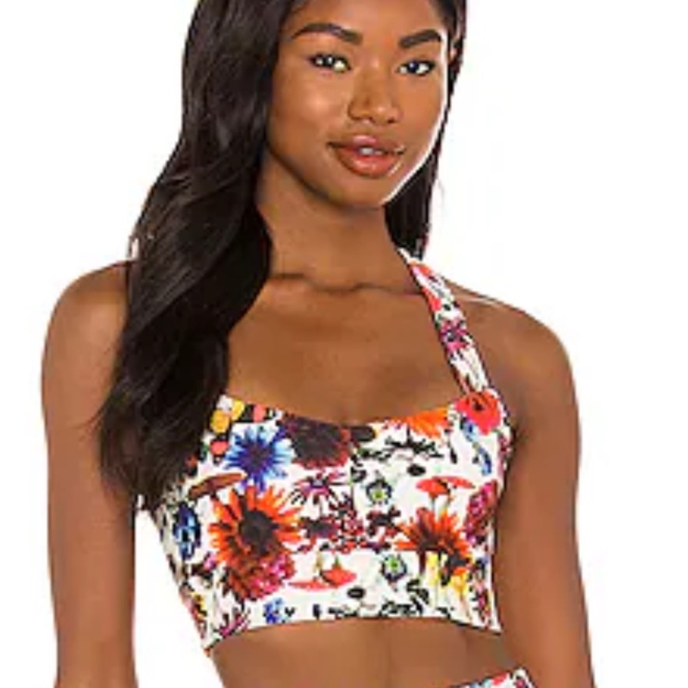 Bandier Splits 59 Techflex Bra & Biker Shorts Set in Escargot RARE - Picture 6 of 14